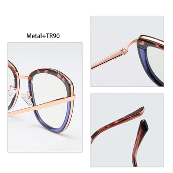 AEVOGUE Anti-Modra Očala, Računalnik Ogledalo Kovinsko Retro Očala Okvir Moda Cat Eye Glasses AE1034