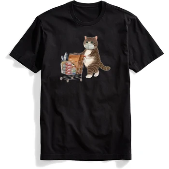 Mačka Japonski Natisnjeni Smešno Moški/Ženske Tshirt Anime Majica Prevelikih Oblačilih, O-Vratu zabavne Majice za Moške Vrhovi Tees 2020