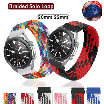 Pleteni Solo Zanke Pasu za Samsung watch 3 41mm Galaxy watch aktivna 2/amazfit gts2/gts zapestnica Huawei watch GT2/2e/Pro traku