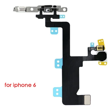 Za iPhone 6 6Plus 6s 6s Plus power on/off flex kabel in Nadzor Glasnosti Gumb za Izklop Spojnik Stikala za Flex Kabel m/Nosilec