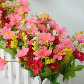 Svate Festival Dekoracijo Cvet Bonsaj Ponaredek Cvet Umetne Svile Cvet Z Ograjo Za Notranje Dekorativne