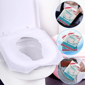 Novo 10Pcs/Paket Zdravo Nepremočljiva Toaletni Papir Tipke za Enkratno uporabo Nepremočljiva Školjko Sedeža Kritje Mat Doma Kopalnica Accessiories