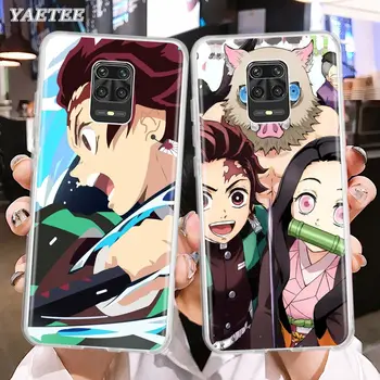 Anime Demon Slayer Kimetsu Ne Yaiba Primeru Telefon za Xiaomi Redmi Opomba 9 9 Pro 8T 6 7 8 Pro 6A 7A 8A 9A 9C K20 K30 5G Mehko Pokrov