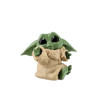 5pcs/veliko Srčkan Baby Yoda Mandalorian Yoda Baby Slika Dejanje Igrače Star Wars Yoda Figuras Vroče Otroci Igrače Darila