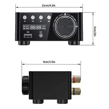 HI-fi Bluetooth 5.0 Ojačevalnik Odbor 50 W*2 TPA3116 Sprejemnik Stereo Home Car Audio Amp USB U-disK TF Glasbene Kartice Igralec