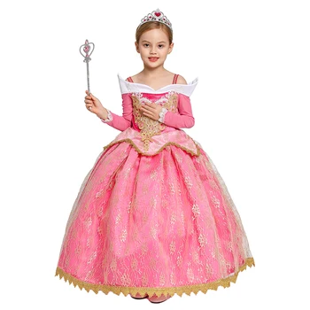 Poletje Trnuljčica Aurora Dekleta Obleko Set Božič Otroke, Cosplay Kostum Otroci Rojstni Kažejo Haljo Princesa Obleko