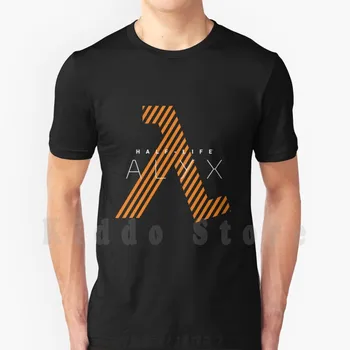 Pol Življenja-Alyx ( Bela ) Majica Bombaž Moških Diy Tiskanja Kul Tee Pol Življenja Halflive Alyx Epizoda 1 2 Ventila Indeks Gordon Freeman Vr