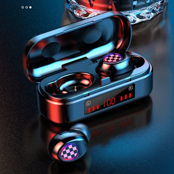 Visoka Zmogljivost TWS Brezžična tehnologija Bluetooth Šport Vodotesne Slušalke Dotik Slušalke LED zaslon Čepkov Slušalke Za iPhone, Samsung
