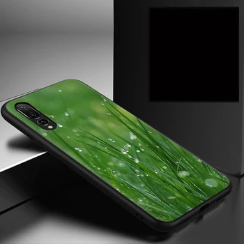 Poletje Zeleno Travo Silikonski Primeru Telefon za Huawei P8 P9 Lite Mini P10 P20 P30 P40 Max Pro Lite P Smart Plus Ž