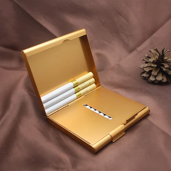 1Pcs Shranjevanje Cigar Zabojnik Kovinski Darilo Pribor za Kajenje Cigaret Primeru