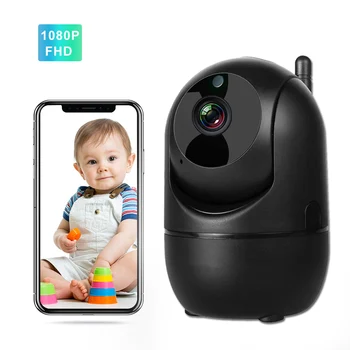 1080P Baby Monitor WiFi IR Nočno Vizijo dvosmerni Avdio Video Varuška Interkom Auto Track Brezžični Wirelrss Doma Babyphone Fotoaparat