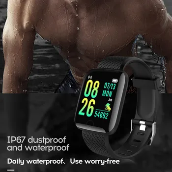 Smartwatch 2021 za Xiaomi Apple ura Srčnega utripa Bluetooth Fitnes Tracker Zapestnica Digitalni Electronice LED Ura