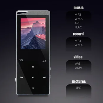 2021 Novo HIFI Glasbeni Lossless MP4 predvajalnik s povezavo Bluetooth 2 palčni HD Zaslon, Vgrajen Zvočnik 16 G MP4 Predvajalniki Glasbe SD Kartice do 64 G