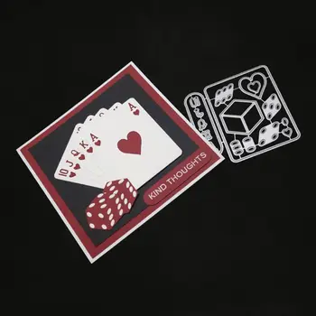 Poker Rezanje Kovin Matrice Matrica DIY Scrapbooking Album Žig Papir, Kartice Reliefi Dekor Obrti 95AA
