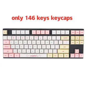 VROČE 146 keycaps XDA Profil PBT Keycaps Macaron Sublimacija Keycaps Za Žično USB Mehanske Gaming Tipkovnica