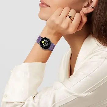 20 mm 22 mm pas Za Samsung Galaxy Watch Aktivno 2/3 45mm/46mm/42mm Prestavi S3 Elastičnega Najlon Zanko Zapestnica Huawei GT 2 2e pro traku