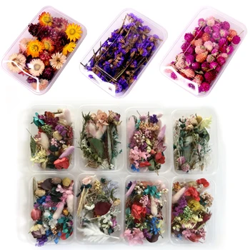 1pcs DIY Dišeče Sveče Plavajoče Cvet Posušen Cvet Cvet Materiala, Nepopolno Cvet Materiala DIY Obrti