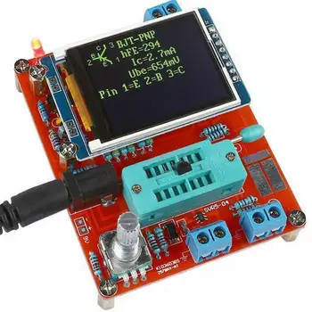 Multi-funkcijski zaslon TFT LCD GM328 Tranzistor Tester LCR val PWM ESR Signal merilnik Kapacitivnosti Frekvenca Kvadratni METER Generator D N6J5