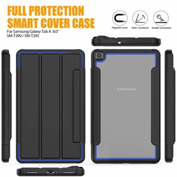 Samsung Tablični Lupini Za T290/295 Nadgradnjo Mirovanja Primeru Za SM Galaxy 8.0 palčni Anti-Spusti In Anti-Shock Smart Zaščitni Pokrov