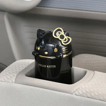 Risanka Mini Koša s Pokrovom pisarne za Shranjevanje Smeti Helloo Kitty Avto Smeti KT Mačka Kopalnica Smeti Odpadkov v Košarico