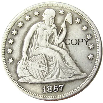 1857 Sedi Liberty Dolarjev Silver Plated Kopijo Kovancev