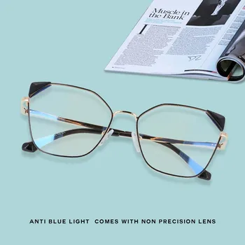 53143 Lentes Filtro Azul Mujer Kovinski Ženske Očala Mačka Oči Dekorativni Letnik Očala Žensk Računalnik Očala Oculos