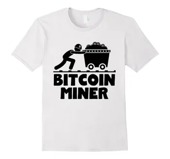 2019 Poletje Modni t-shirt Bitcoin Mining Majica Bitcoin Rudar Smešno in Nerdy Crypto Valuti BTC Bitcoi... Tee majica