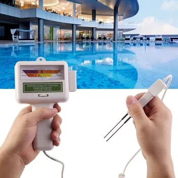 Prenosni Bazen Vode Tester Detektor PH in Klora Kakovosti Vode za Testiranje Monitor Meter Visoka Natančnost Merjenja