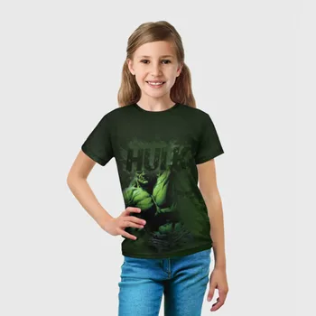 Otroška T-majica 3D Hulk stripi
