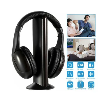 Vodja-vgrajena Brezžična tehnologija Bluetooth-združljive Slušalke Zmanjšanje Hrupa Glasbo, Slušalke HD Voice Chat Mic Slušalke Podpira FM