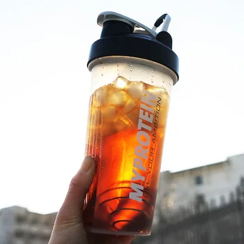600 ml Športna Fitnes Steklenico Vode BPA Free Tritan Plastike Vode Pokal Stresalnik Beljakovin Prenosni Puščanje Dokazilo Prostem, Potovanja Steklenice
