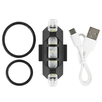 Kolo Svetlobe Izposoja Luč Gorsko Kolesarjenje 5 LED 4 Načini USB za Polnjenje Spredaj Zadaj Lučka MTB opozorilna Lučka Kolesarske Opreme