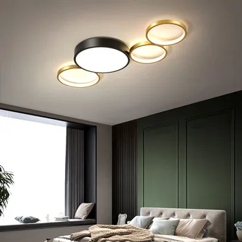 Nordijska moderna dnevna soba LED stropna svetilka spalnica lučka restavracija LED lestenec hotel svetilka, okrogle LED lučka tovarne neposredne prodaje