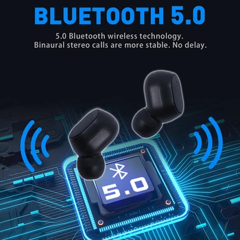 XVIDA Brezžična tehnologija Bluetooth 5.0 Slušalke Mini TWS Čepkov Šport Slušalke s polnjenjem POLJE Za xiaomi samsung pametni telefon oppo S200