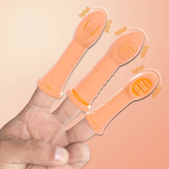 Prst Vibratorji Orgazem G Spot Klitoris Vaginalne Stimulacije Sex Igrače Za Žensko Krtačo Z Vibriranjem Prst Rokav Izdelke, Povezane S Spolnostjo