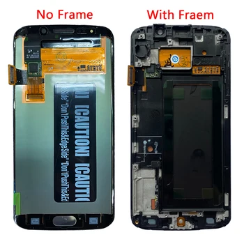 Original Amoled G925F LCD zaslon Za Samsung S6 Edge LCD Zaslon, Okvir 5.1
