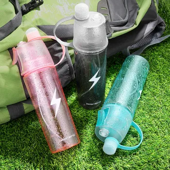 Na prostem, Ustvarjalne Šport Steklenico Vode Megle Spray z Puščanje Dokazilo Prenosni Pitje Skodelico Plezanje Šport Telovadba Pitne Drinkware