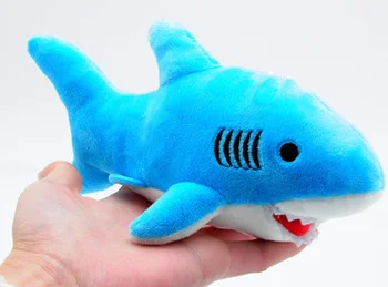 1pc 18 CM Ocean Pliš Plišaste Igrače Lutka Keychain Obesek Shark Pliš Igrače, Lutke Shark Plišastih Igrač Model