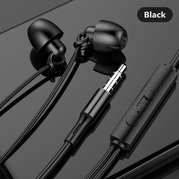 Žične Slušalke Bas Stereo in-ear Slušalke Z Mikrofonom Za Xiaomi Huawei Handfree Klic 3,5 mm Telefonske Slušalke Za Android IOS