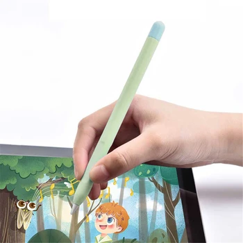 Mehke Silikonske Pero Zaščitni ovitek Za Apple Svinčnik 1. 2. Generacije Candy Barve Prahu Dokaz Brez Zdrsa torbica Pen Pisalo Opremo