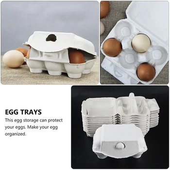 25 Kos Prazno Jajce Karton Vlaknine Jajčne Posode Jajce Pladenj Imetnik Vsak Ima 6 Jajc za Družinske Kmetije Trgu Kampiranje, Piknik Potovanja
