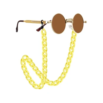 Padec ladijskega prometa Velike Verige Ogrlica Leopard Akril sončna Očala Verige Ženske colgador gafas cuello Očala Trak