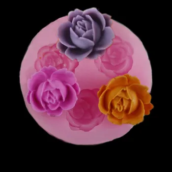 35#Cvet Vrtnice Silikonski Torto Plesni 3D Cvet Fondat Plesni Cupcake Žele Bonboni, Čokoladni Okraski, Peka Orodje Plesni FQ2825