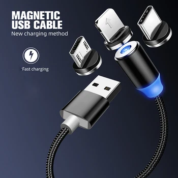 Magnetni Kabel Polnilnika Hitrega Polnjenja priključek Mikro USB Kabel Za Oukitel C10 Pro , C12,C13 Pro,C16 Pro,C15 Pro,Y4800,C11 Pro,C12 Plus
