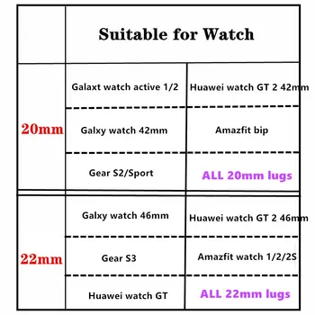 Magnetne Zanke Za Samsung Galaxy watch Aktivna 2 44 mm 40 mm/46mm/42mm/3 Prestavi S3 Obmejni 20 mm 22 mm Huawei watch GT/2/2e/Pro traku