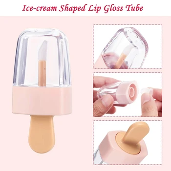 Prazno Lip Gloss Posodo Sladkarije in Sladoled Oblikovan Plastični Lip Gloss za ustnice Cev