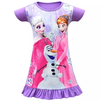 Poletje Otroci Oblačila Novo Frozen2 Ana Elsa Princesa Obleko za Deklice, 3D Tiskanih Kostum Otrok Obleke Dekle Vestidos Dekle Obleko