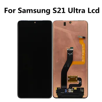 Original Super AMOLED Zaslon na Dotik Zaslon Za Samsung Galaxy S21 Ultra 5G G998 G998F G998B/DS Lcd-Zaslon Napaka Zaslona