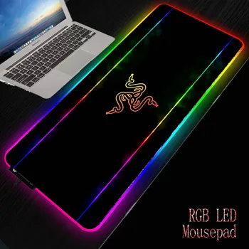 Razer RGB Gaming Računalnik Pribor Mouse Pad Mini Pc Velike Žareče USB LED Razširjena Mousepad Tipkovnica, Multi-velikost Desk Mat XXL