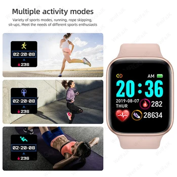 2021 Pametno Gledati Moški Ženske Smartwatch Srčni Utrip Korak Kalorij Fitnes Sledenje Športna Zapestnica Za Apple Xiaomi Android Ure
